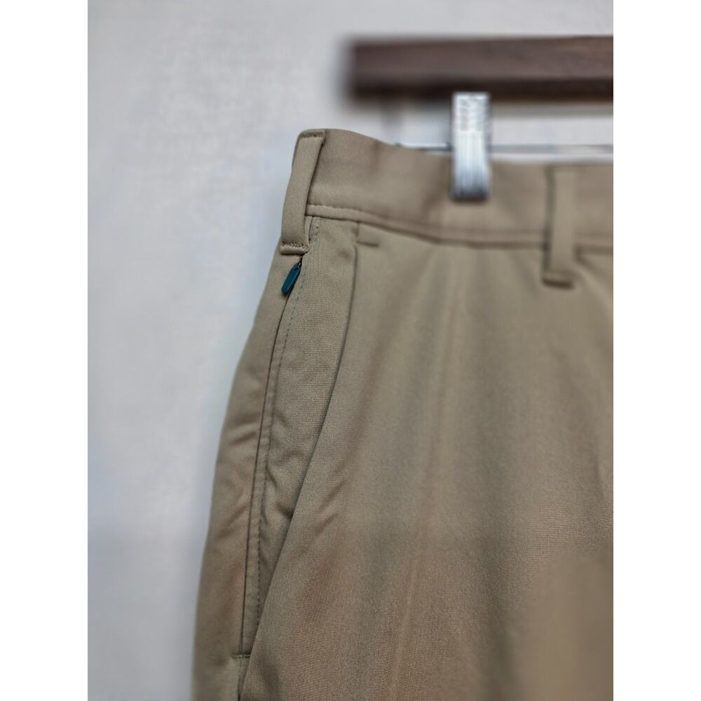 Lands' End Men's Traditional Fit Pants Size 32x34 Chino Khaki Trousers Beige Tan - Picture 3 of 9